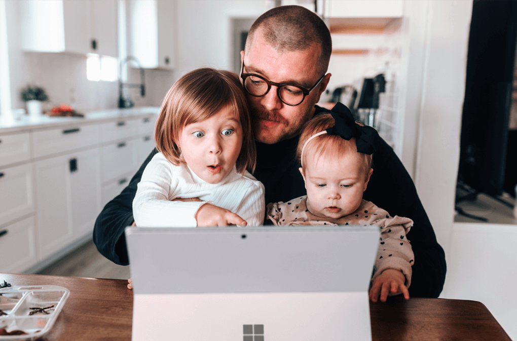 Familie nettbrett - Tinn Energi & Fiber Familie med nettbrett