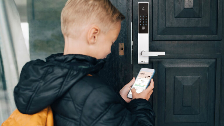 Eva Smarthus dørlås åpnes via app