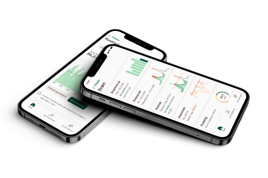 Eva App Strøm web - Tinn Energi & Fiber Smarthus App