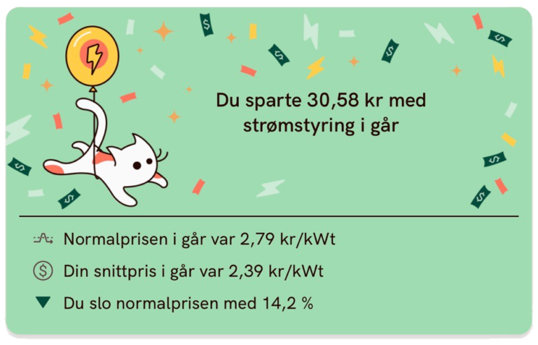 Strømsparing app