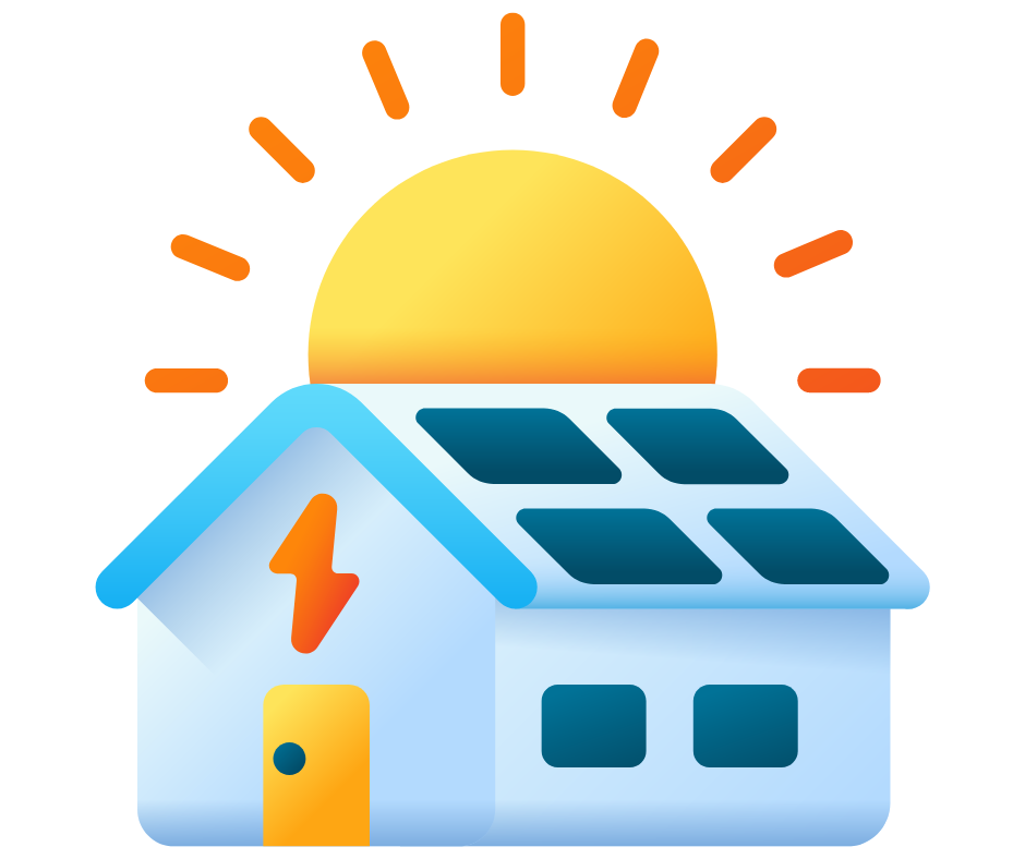 solceller animasjon - Tinn Energi & Fiber Solceller tegning