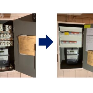 Ny innmat i gammelt sikringsskap