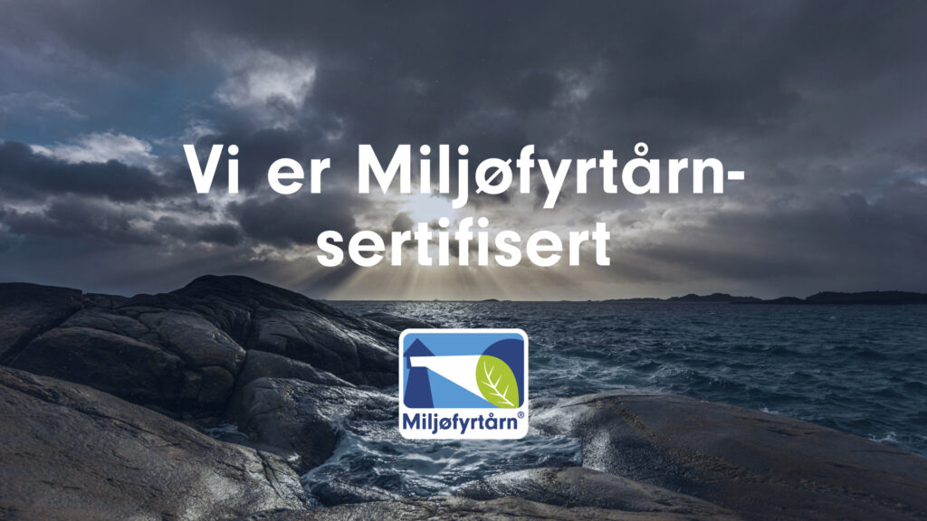 Banner til web 1 - vi er sertifisert - Tinn Energi & Fiber Vi er Miljøfyrtårn